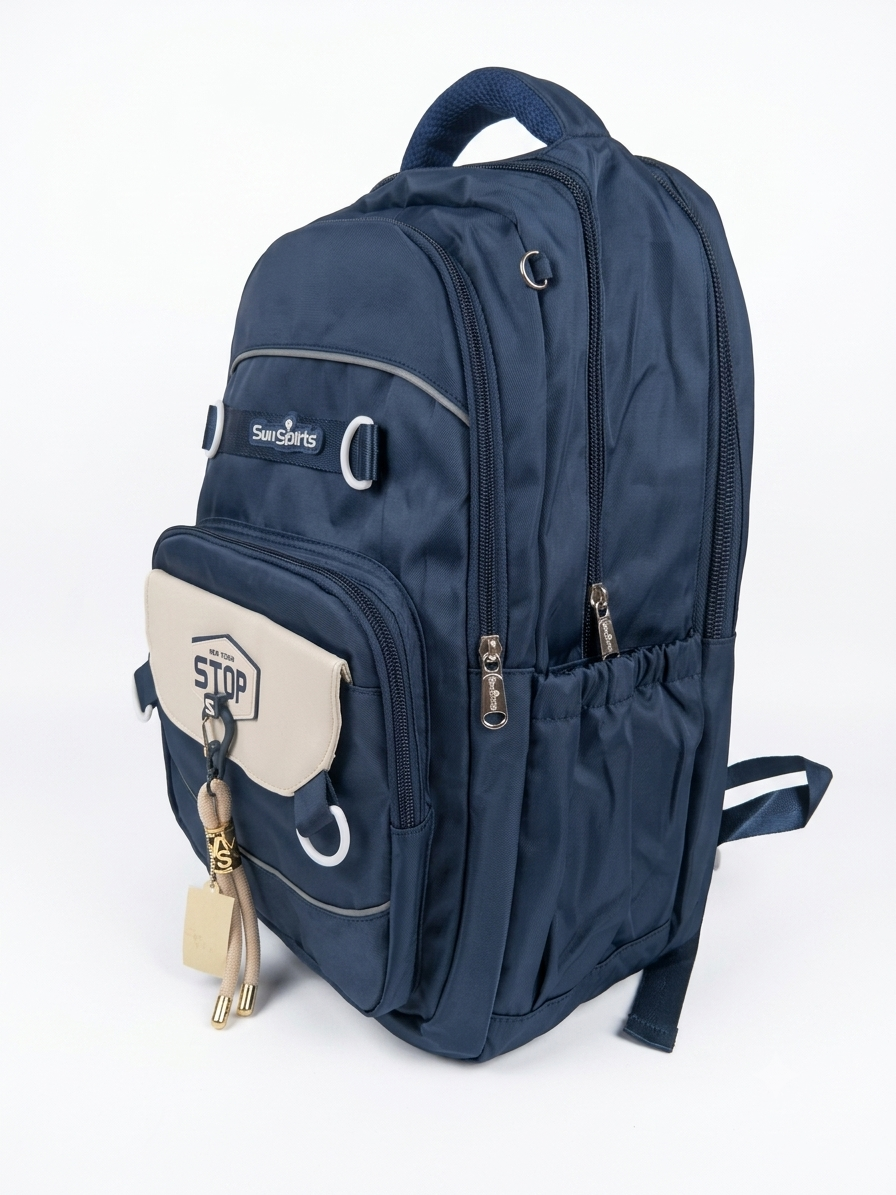 KOREAN BAG GIRLS SCHOOL COLLEGE BAGS WITH 3 SPACIOUS COMPARTMENTS AND FRONT POCKET