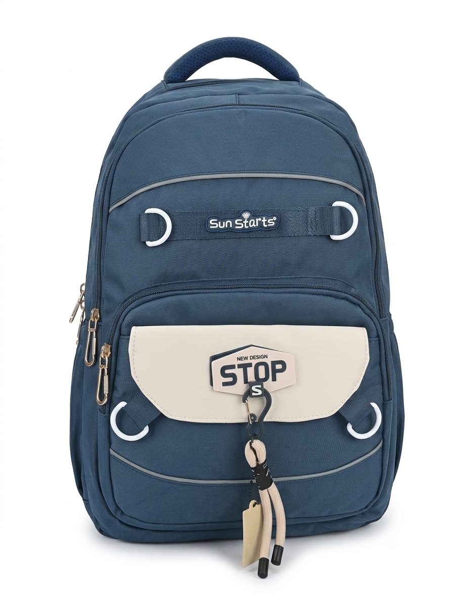 KOREAN BAG GIRLS SCHOOL COLLEGE BAGS WITH 3 SPACIOUS COMPARTMENTS AND FRONT POCKET