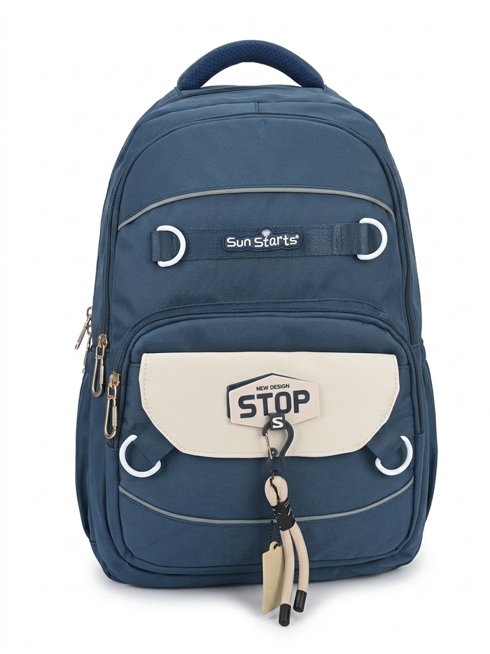 KOREAN BAG GIRLS SCHOOL COLLEGE BAGS WITH 3 SPACIOUS COMPARTMENTS AND FRONT POCKET