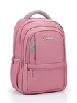 GIRLS BACKPACK BEAUTIFUL PINK COLOR 2 COMPARTMENTS AND FRONT POCKETS
