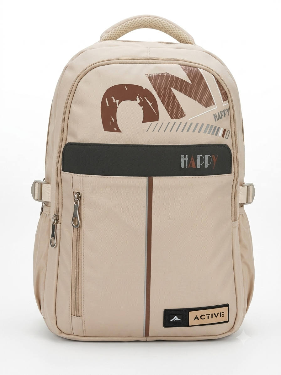 KOREAN BAG WHITE  CREAM 25L BACKPACK FOR CASUAL AND PROFFESIONAL USE WITH LAPTOP COMPARTMENTS