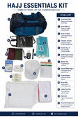 HAJJ KIT COMBO ALL 13 ESSENTIALS PRODUCTS WITH LUGGAGE BAG