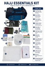 HAJJ KIT COMBO ALL 13 ESSENTIALS PRODUCTS WITH LUGGAGE BAG