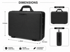CAAWYL BRIEFCASE 18"  Briefcase, Dark Grey, 18L x 14H x 5W Inch For Files Papers Documents