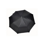 3 Fold Polyester Auto Open Button Black Umbrella