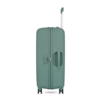 Kamiliant Nexus 3-Piece Luggage Set | PP Hard-Shell Trolley with 8 Spinner Wheels & 3-Digit Lock, Trolley Bag/Luggage/Suitcase for Travel for Men and Women (Sage Green, Set of 3 (55 cm/69 cm/79 cm))