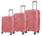 Safari Carter Hard-Sided Polypropylene Suitcase 5 Years Warranty Luggage Set of 3 Trolley Bags (55 & 67 & 76 cm