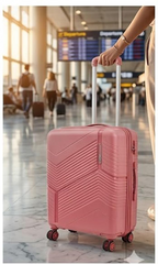 Safari Carter Hard-Sided Polypropylene Suitcase 5 Years Warranty Luggage Set of 3 Trolley Bags (55 & 67 & 76 cm