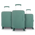 Kamiliant Nexus 3-Piece Luggage Set | PP Hard-Shell Trolley with 8 Spinner Wheels & 3-Digit Lock, Trolley Bag/Luggage/Suitcase for Travel for Men and Women (Sage Green, Set of 3 (55 cm/69 cm/79 cm))
